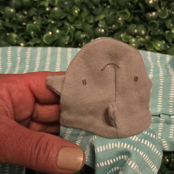 Carter's Aqua Striped Baby Footie with Shark - Picture 7 of 7